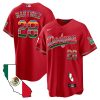 j d martinez 28 los angeles dodgers mexico california map baseball men jersey red