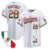 j d martinez 28 los angeles dodgers mexico california map baseball men jersey white