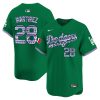 j d martinez 28 los angeles dodgers mexico men jersey green