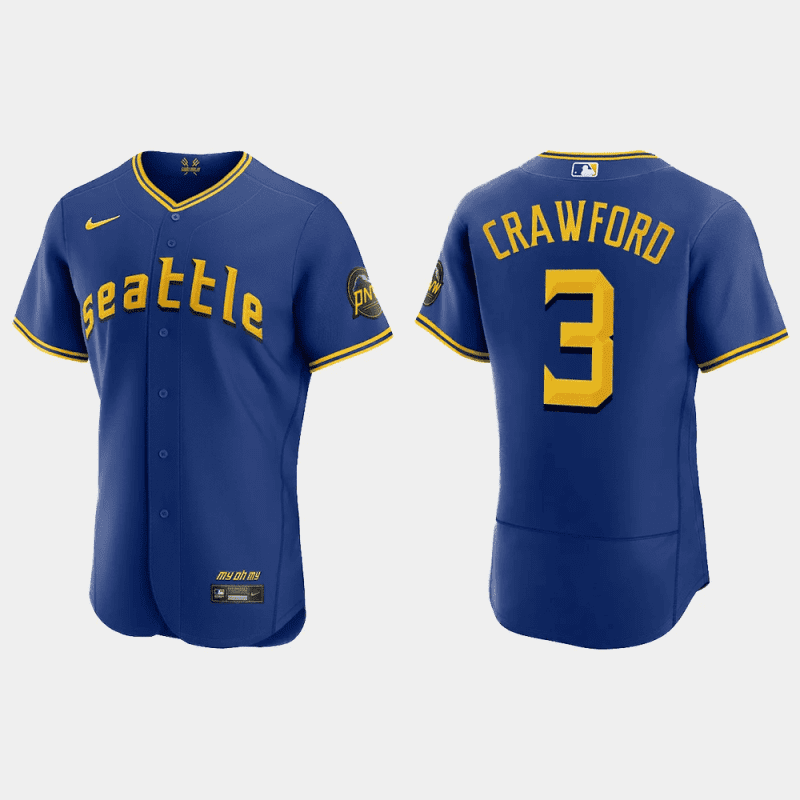 j p crawford 3 seattle mariners 2023 city connect elite jersey royal