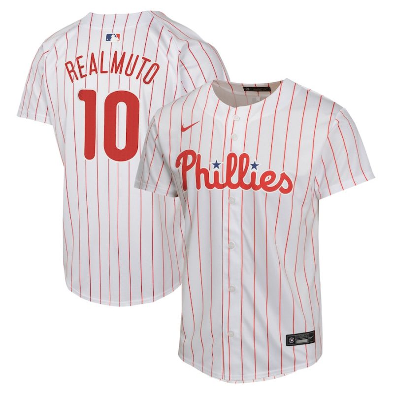 j t realmuto 10 philadelphia phillies home game player youth jersey white