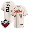 jack 2 houston astros cactus jack celebrity softball game patch men jersey cream