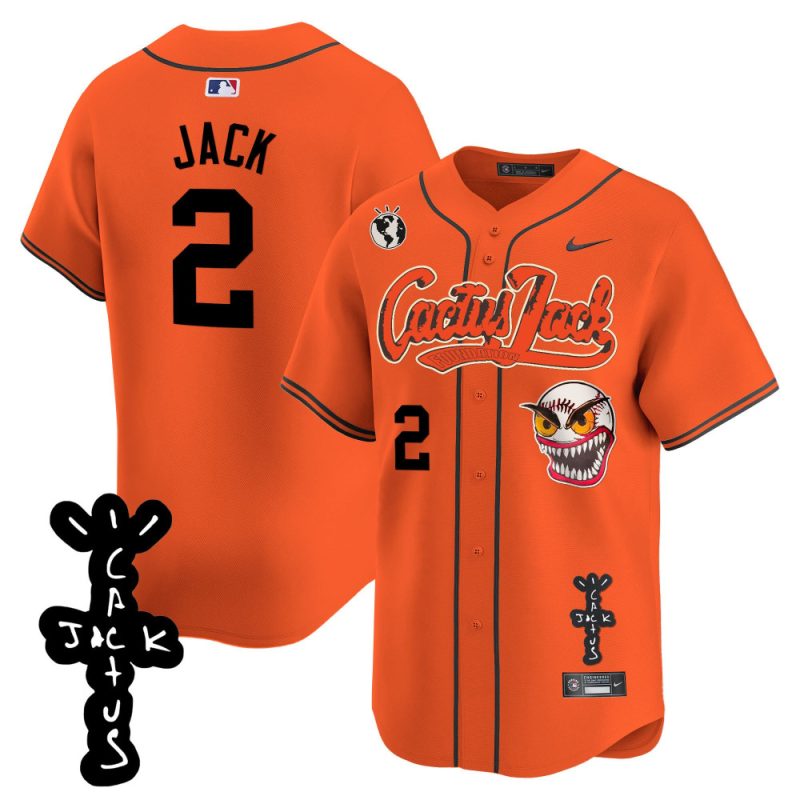 jack 2 houston astros cactus jack patch v2 men jersey orange