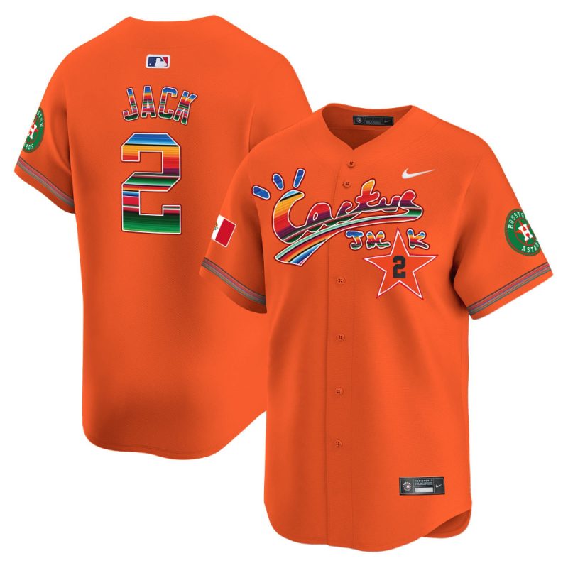 jack 2 houston astros mexico cactus jack men jersey orange