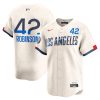 jackie robinson 42 los angeles dodgers 2024 city connect limited men jersey cream