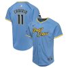 jackson chourio 11 milwaukee brewers 2024 city connect limited youth jersey powder blue