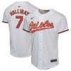 jackson holliday 7 baltimore orioles home game youth jersey white