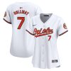 jackson holliday 7 baltimore orioles home limited women jersey white