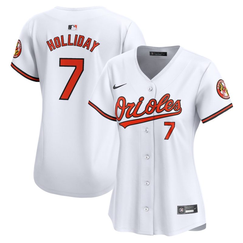 jackson holliday 7 baltimore orioles home limited women jersey white