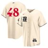 jacob degrom 48 texas rangers 2023 city connect game jersey cream