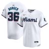 jake burger 36 miami marlins home limited player men jersey white