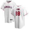 jake lamb 18 los angeles angels men home jersey white