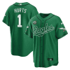 jalen hurts 1 philadelphia eagles baseball men jersey kelly green