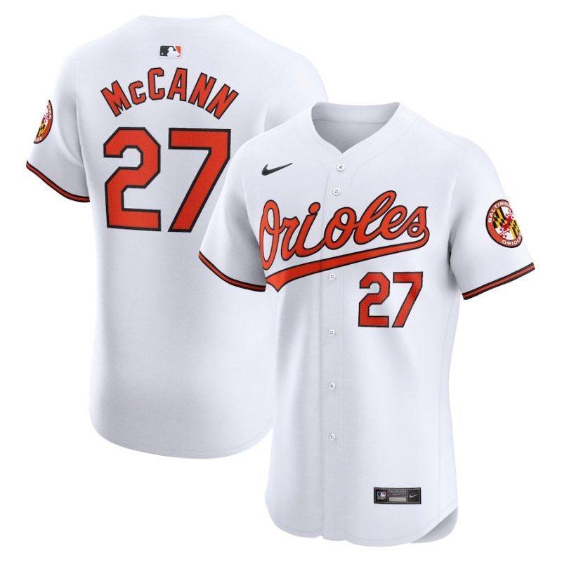 james mccann 27 baltimore orioles home elite player men jersey white