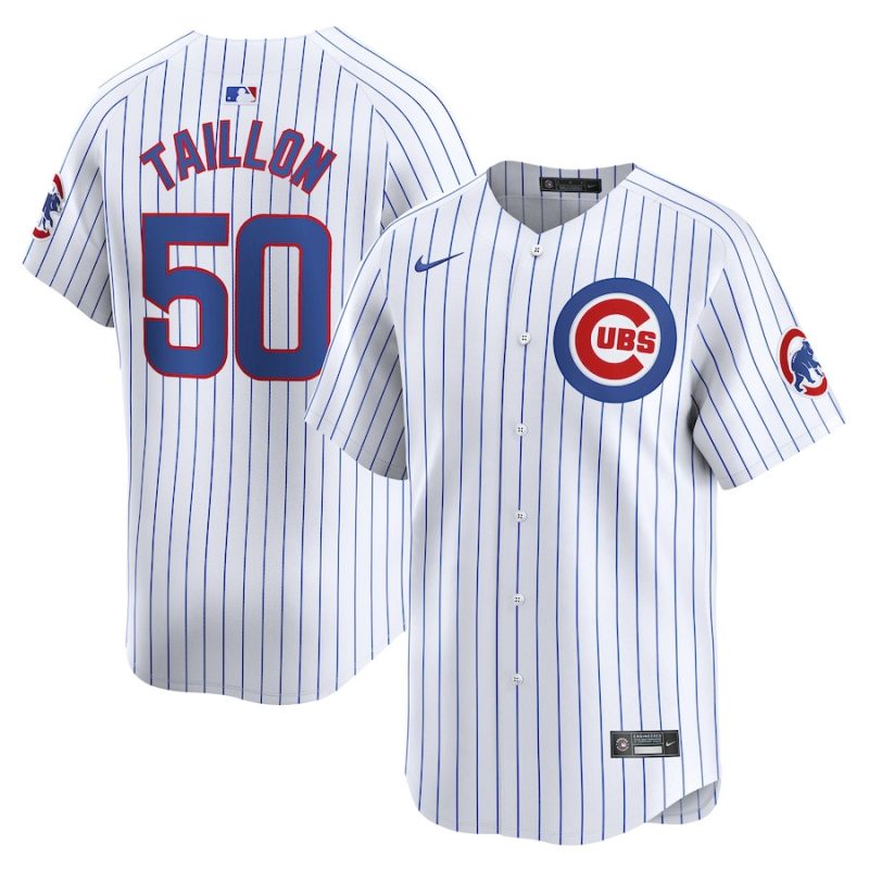 jameson taillon 50 chicago cubs home limited player men jersey white