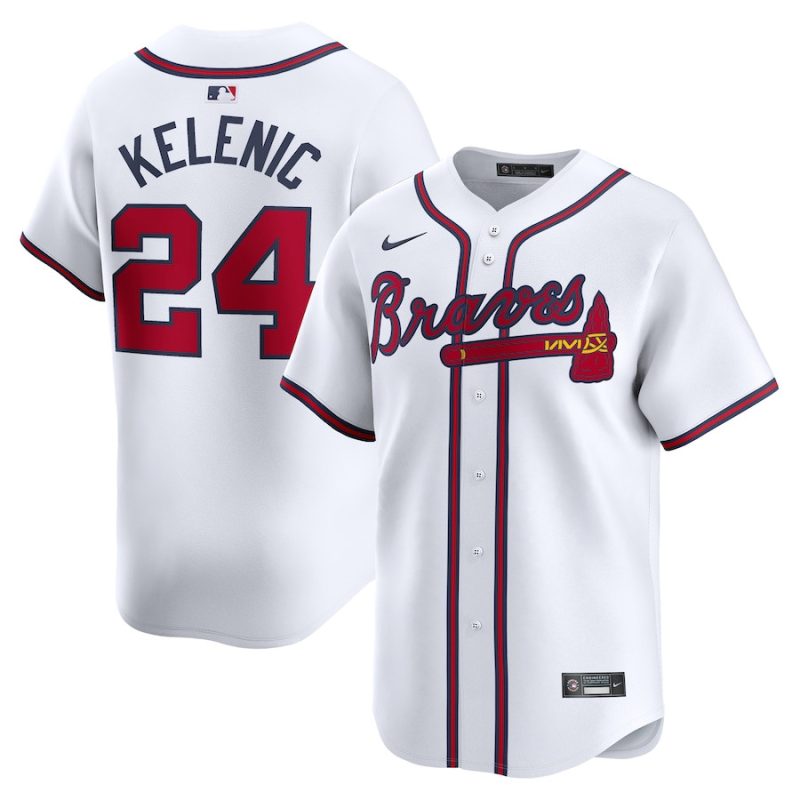 jarred kelenic 24 atlanta braves home limited men jersey white