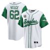 jason kelce 62 philadelphia eagles baseball men jersey kelly sleevers