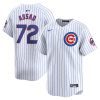 javier assad 72 chicago cubs home limited player men jersey white