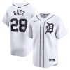 javier baez 28 detroit tigers home limited player men jersey white