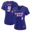 javier baez 9 puerto rico 2023 world baseball classic baseball women jersey royal