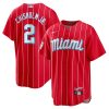 jazz chisholm jr 2 miami marlins city connect men jersey red