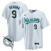 jean segura 9 miami marlins throwback men jersey white