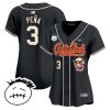 jeremy pena 3 houston astros cactus jack patch v3 women jersey black