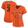 jeremy pena 3 houston astros cactus jack patch women jersey orange