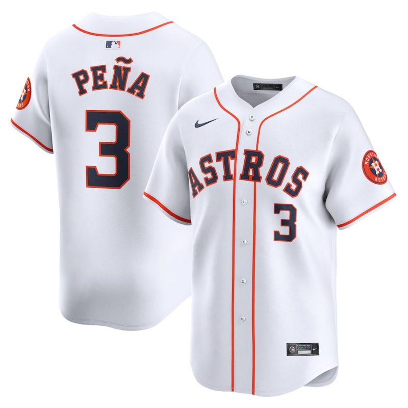 jeremy pena 3 houston astros home limited men jersey white