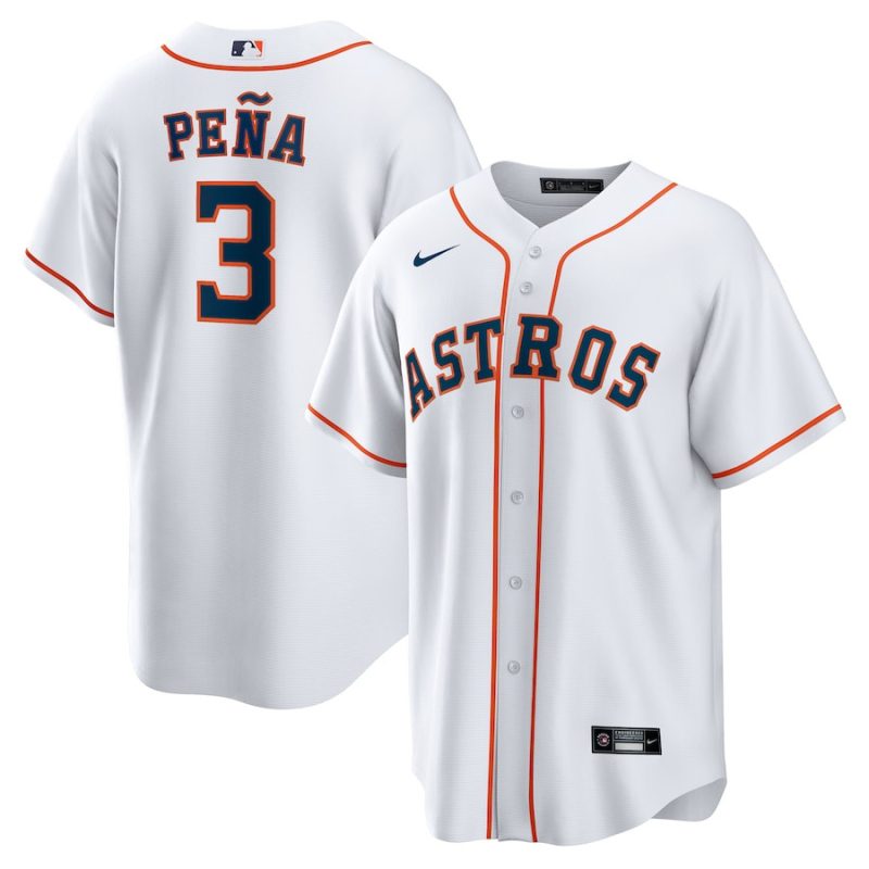 jeremy pena 3 houston astros home men jersey white