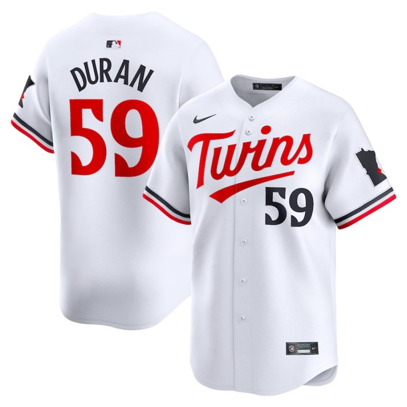 jhoan duran 59 minnesota twins home limited player men jersey white