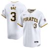 ji hwan bae 3 pittsburgh pirates home limited men jersey white