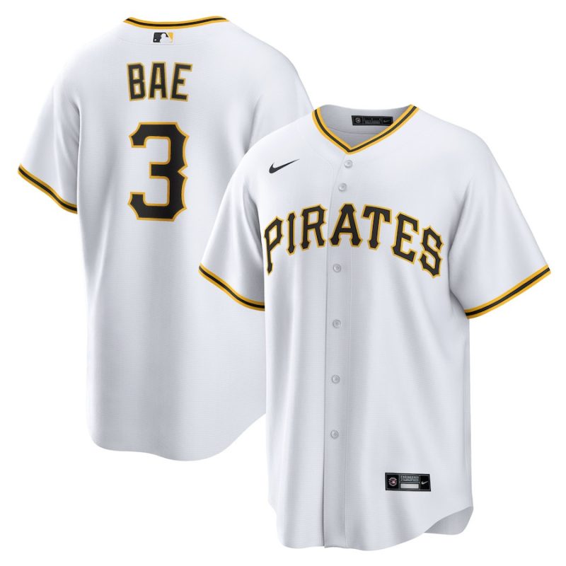 ji hwan bae 3 pittsburgh pirates men jersey white