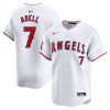 jo adell 7 los angeles angels home limited men jersey white