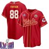 jody fortson 88 kansas city chiefs super bowl lviii baseball men jersey red