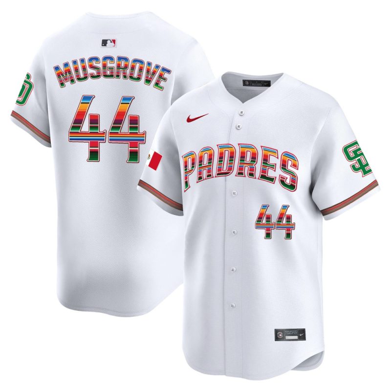 joe musgrove 44 san diego padres mexico men jersey white