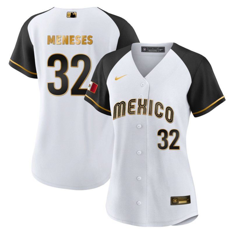 joey meneses 32 mexico 2023 baseball jersey alternate