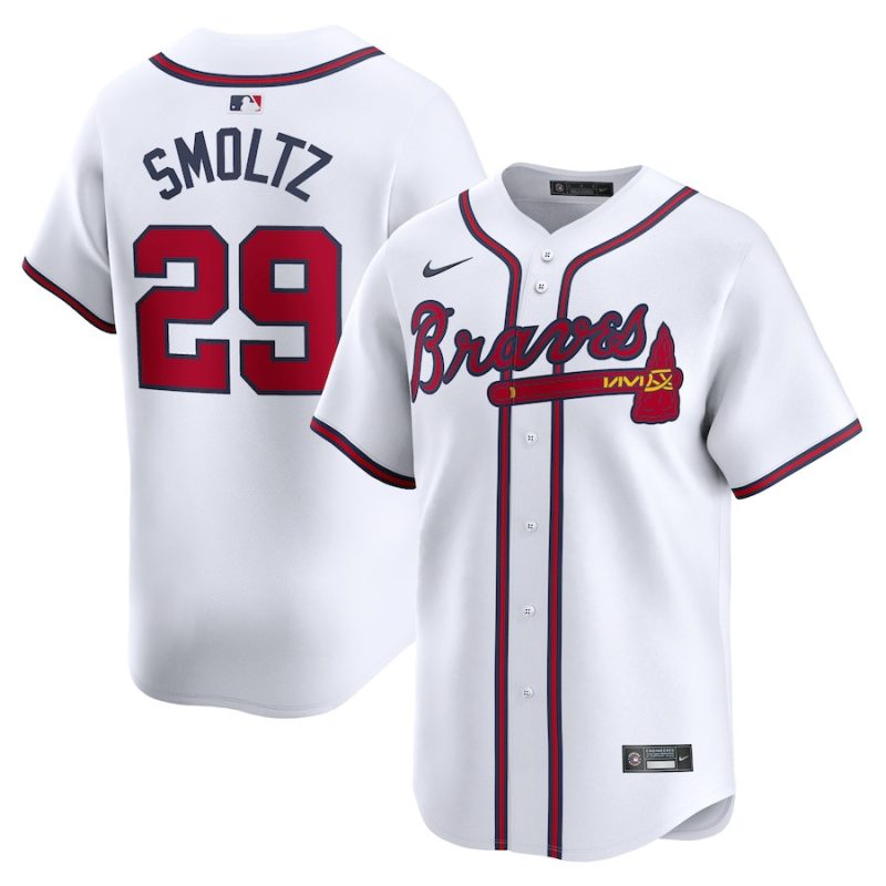 john smoltz 29 atlanta braves home limited player men jersey white