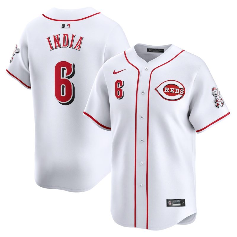 jonathan india 6 cincinnati reds home limited player men jersey white