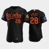 jordan lyles 28 little league classic 2022 baltimore orioles black alternate jersey