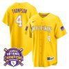 jordan thompson 4 lsu tigers 2023 national champions baseball men jersey gold