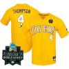 jordan thompson 4 lsu tigers college world series baseball men jersey yellow