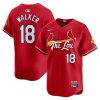 jordan walker 18 st louis cardinals 2024 city connect limited men jersey red