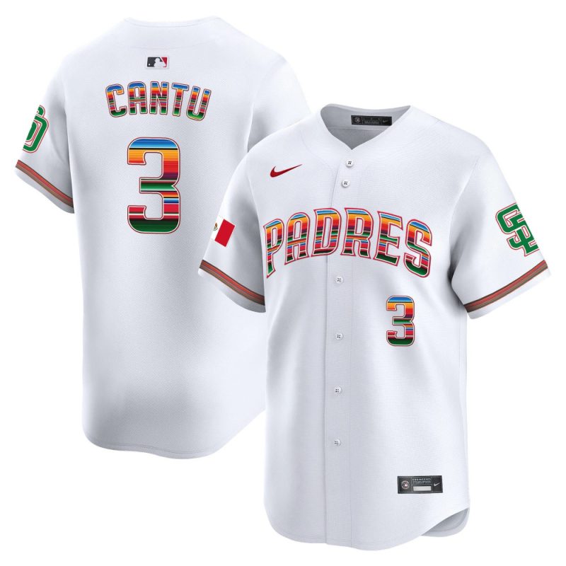 jorge cantu 3 san diego padres mexico men jersey white