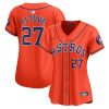 jose altuve 27 houston astros alternate limited women jersey orange