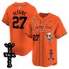 jose altuve 27 houston astros cactus jack patch v2 men jersey orange