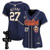 jose altuve 27 houston astros cactus jack patch v2 women jersey navy