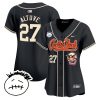 jose altuve 27 houston astros cactus jack patch v3 women jersey black