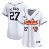 jose altuve 27 houston astros cactus jack patch women jersey white