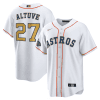 jose altuve 27 houston astros white gold 2023 gold collection men jersey